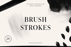 Watercolor Brush Strokes Vol. I