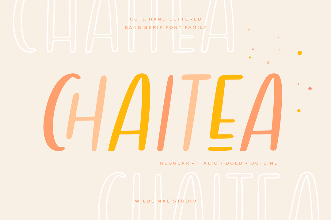 Chaitea Sans Serif Font Family