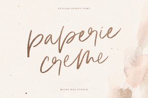 Paperie Creme Script Font