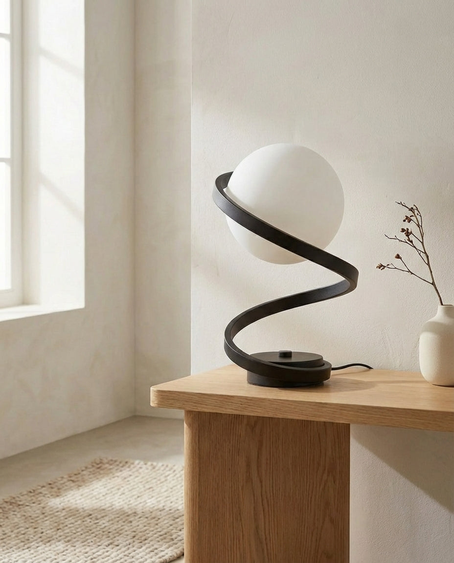 Table Lamps Globe Bedroom | Spiral