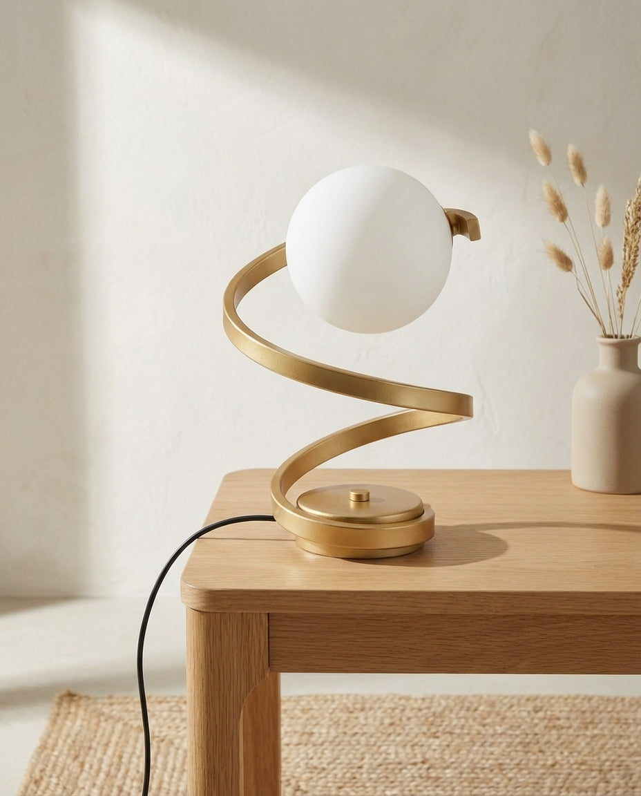 Table Lamps Globe Bedroom | Spiral