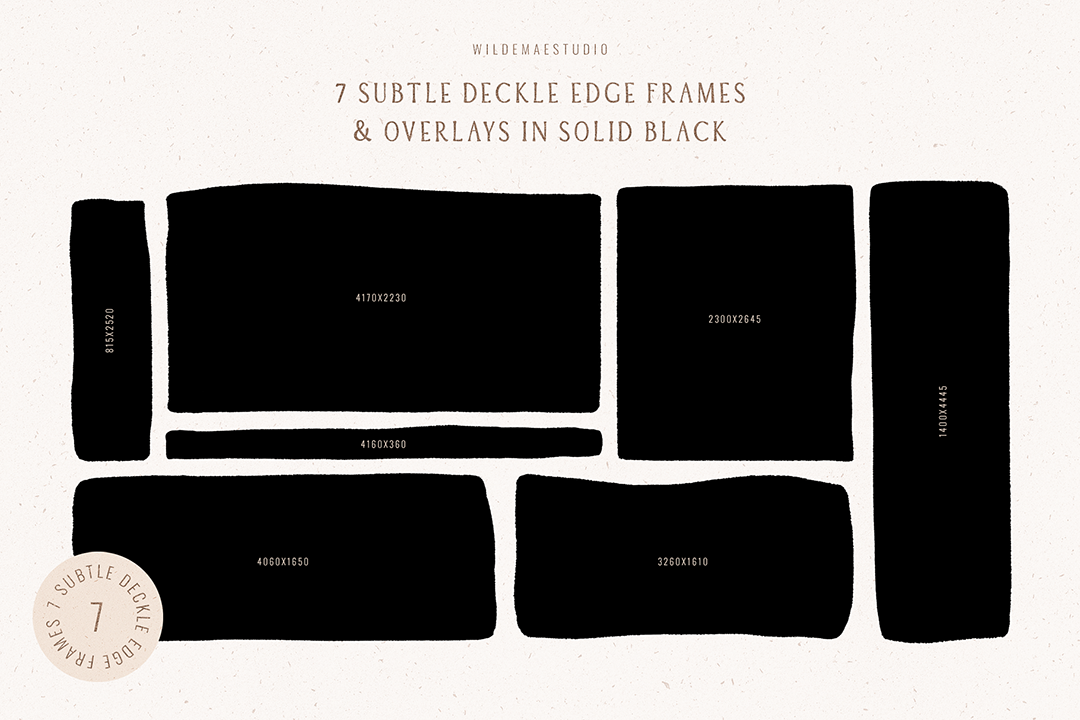 Deckle Edge Frames & Overlays Vol. I