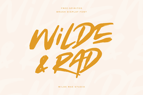 Wilde & Rad Brush Font
